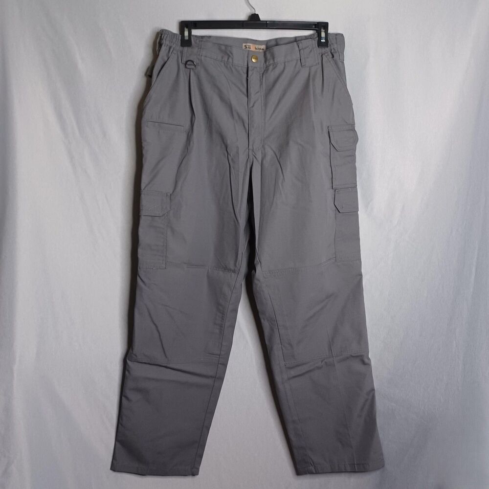 5.11 Tactical Pants Mens 40x32 Gray Cargo Ripstop Outdoor Hiking Workwear